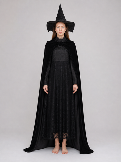 Elphaba Cosplay Costume: Dress, Cape, and Hat