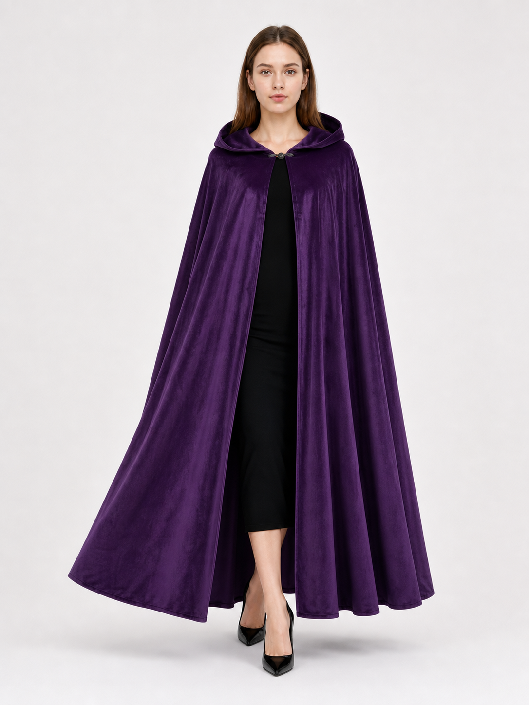Purple Carnival Cloak with Hood