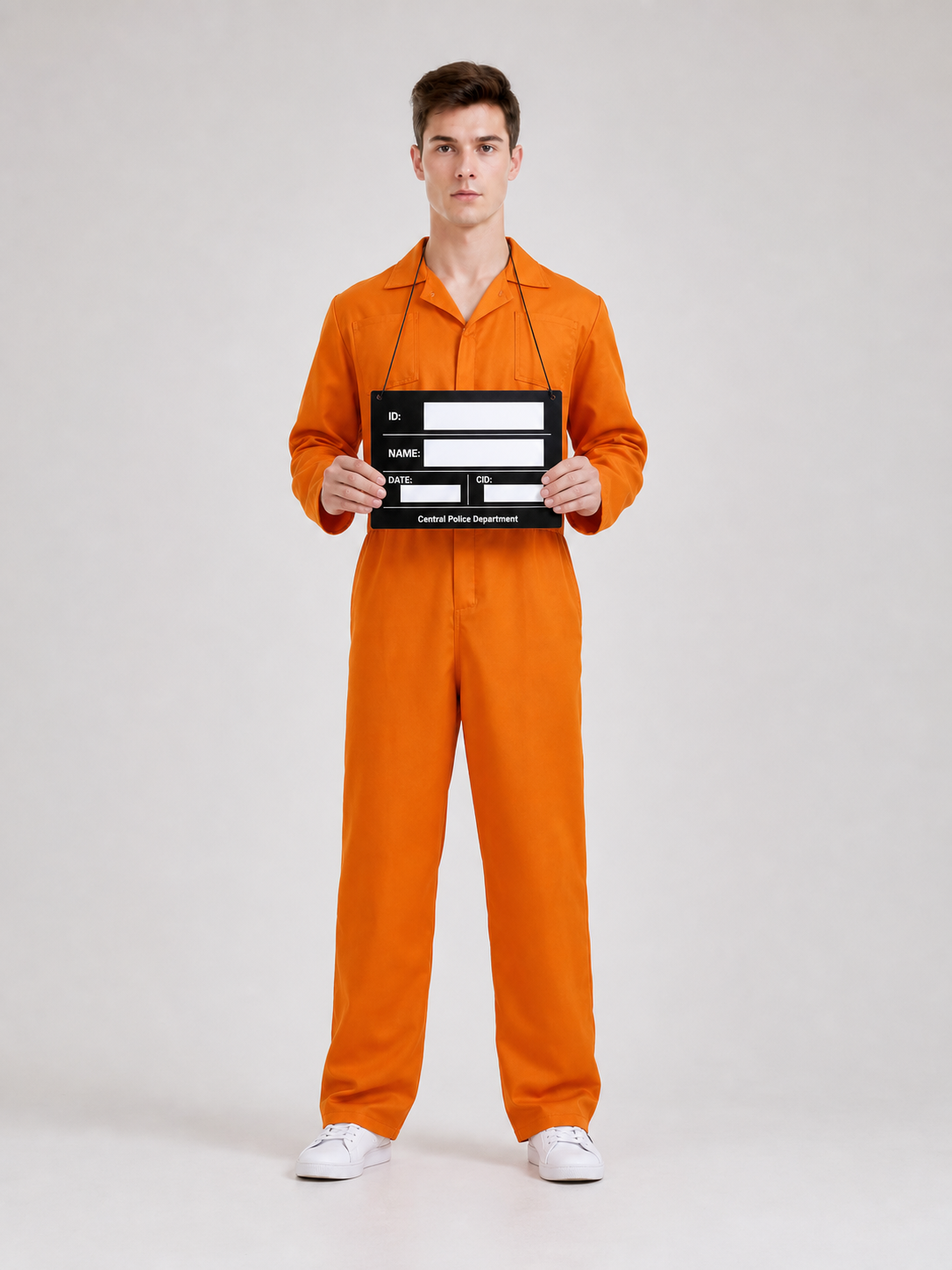 Orange Jumpsuit with Accessories