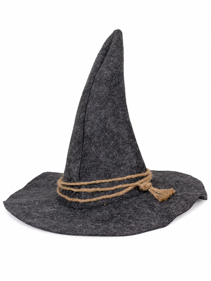Witch Carnival Hat with Rope Decoration
