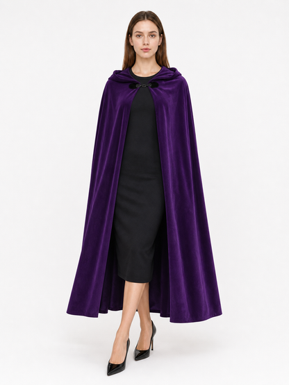 Purple Costume Cloak with Hood