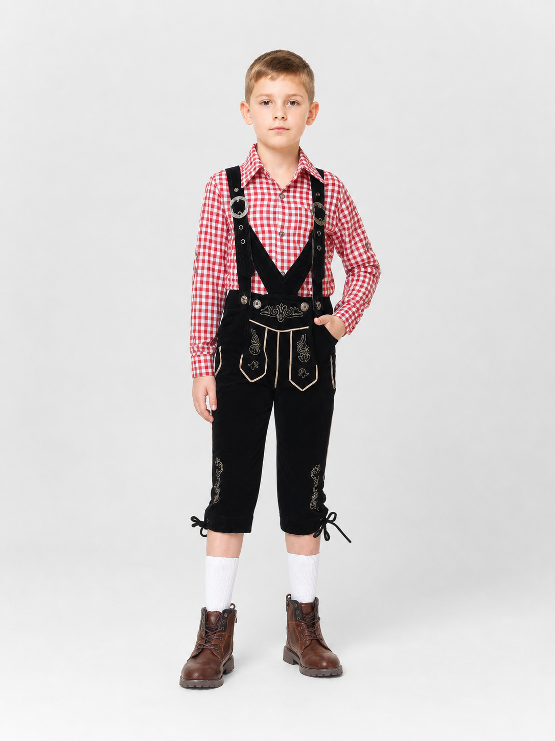 Carnival costume: plaid shirt and pants