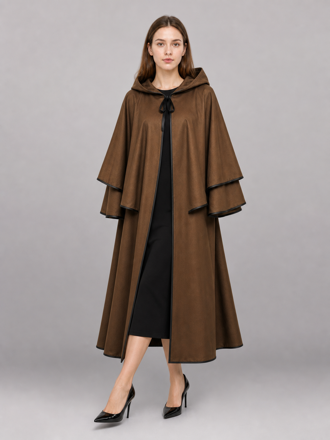 Brown Costume Cloak with Hood