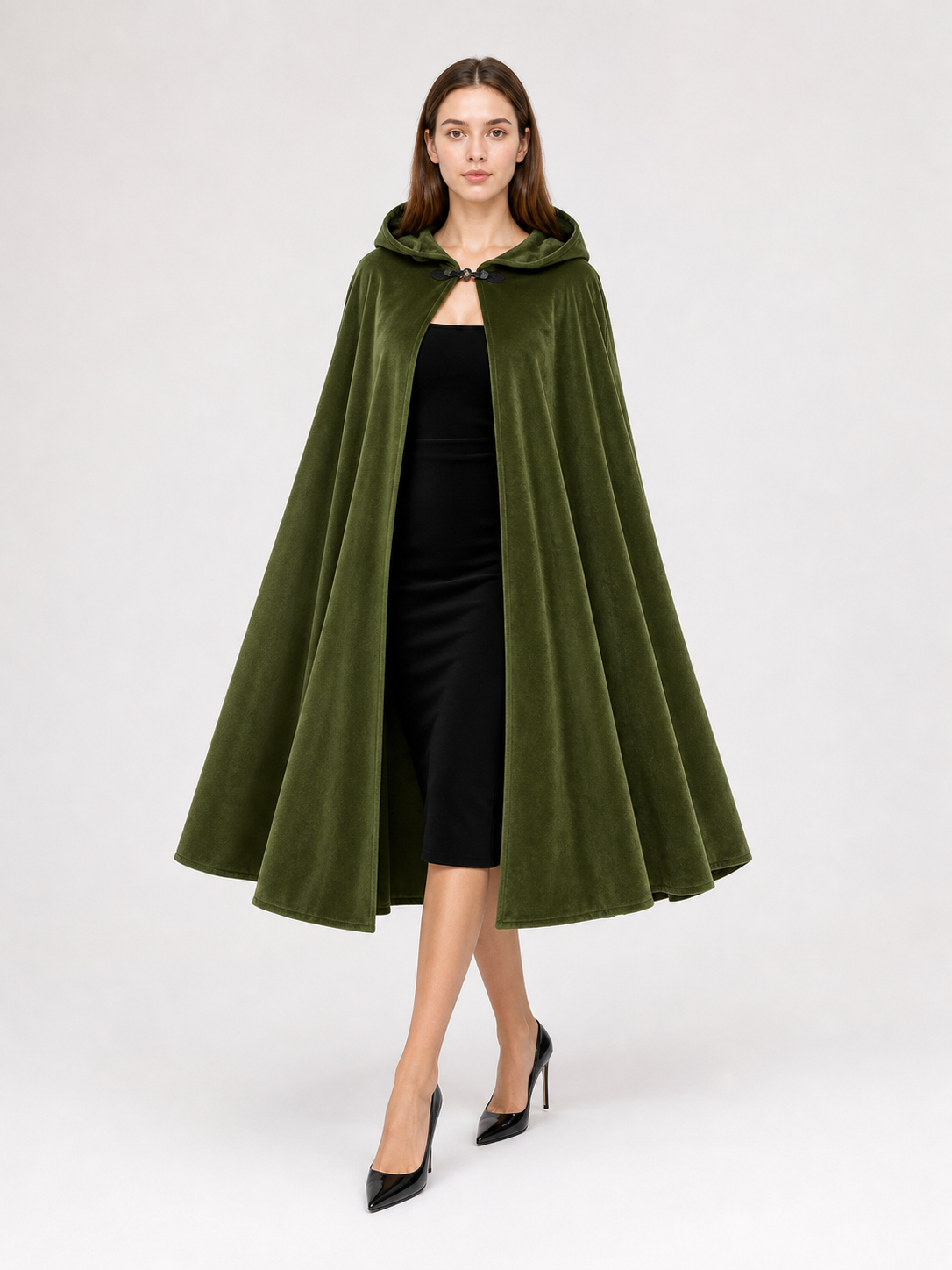 Green Hooded Carnival Cloak, Theatrical