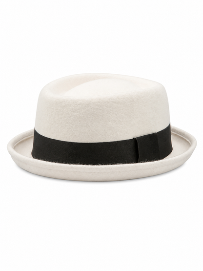 Ivory Carnival Fedora Hat