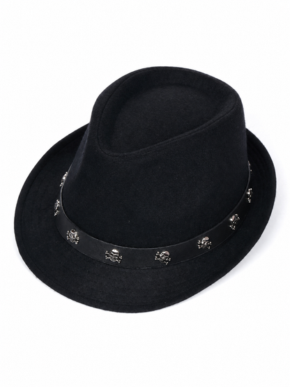 Carnival Hat with Skulls and Wide Brims