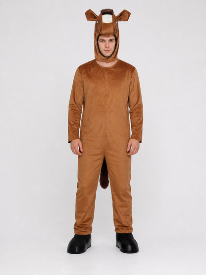 One-Piece Horse Costume with Hood for Performances