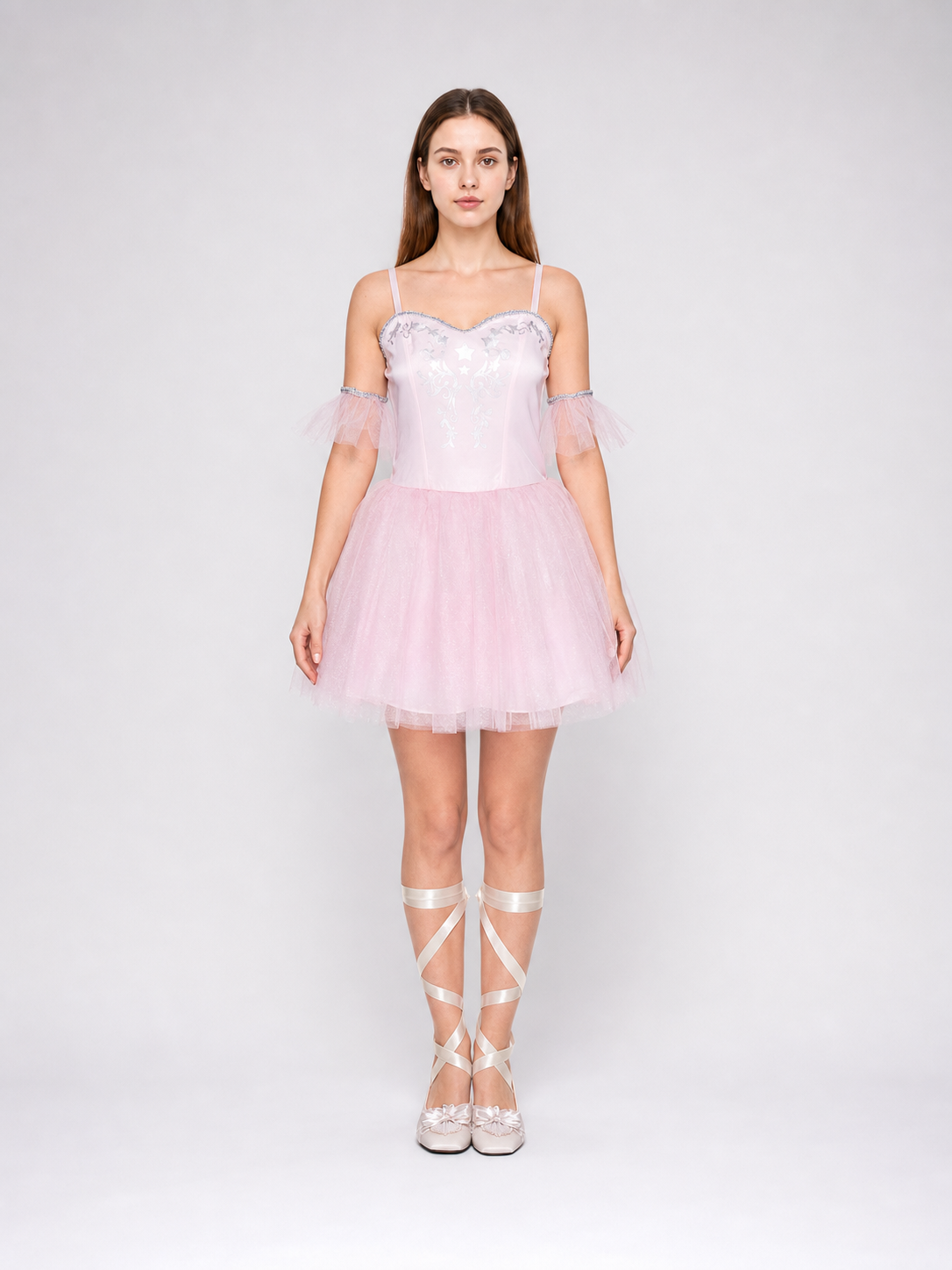 Ballet Stage Dress with Tutu Skirt