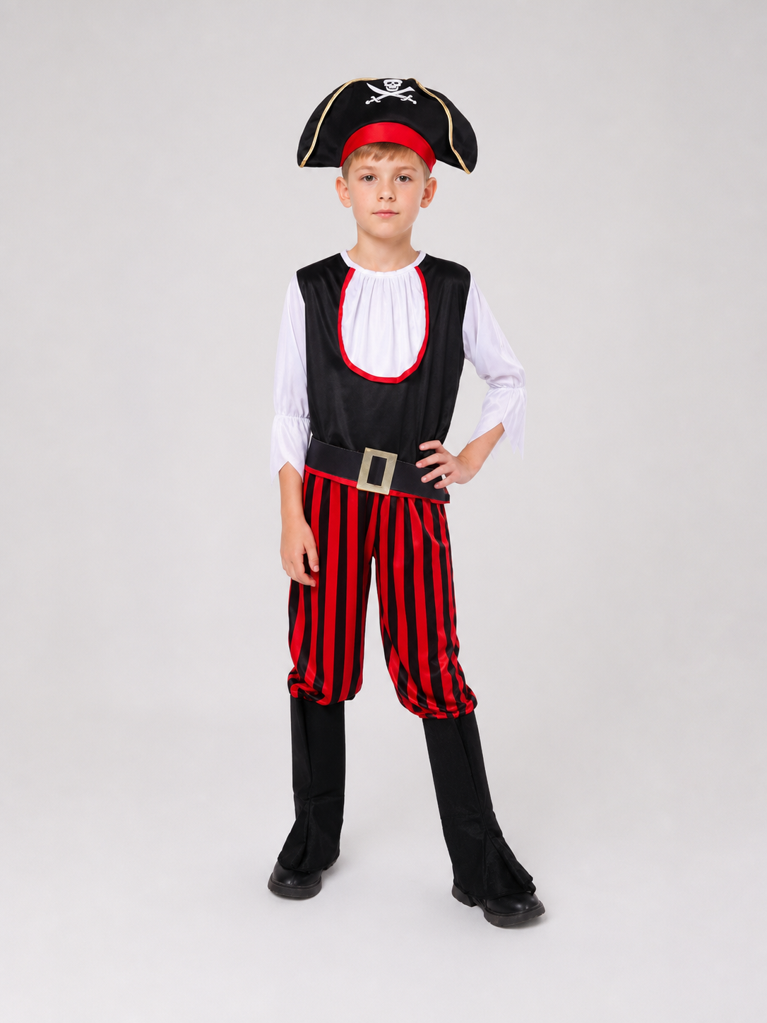 Pirate Carnival Costume with Hat and Belt