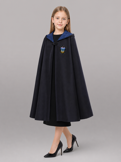 Black Hooded Carnival Cloak for Cosplay