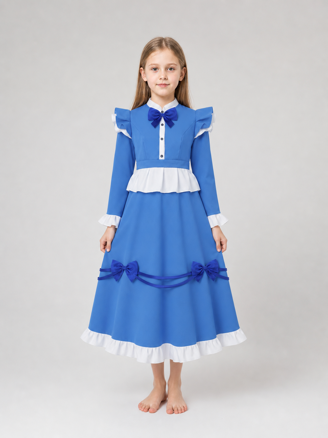 Poppy Cosplay Dress with Ruffles and Bows