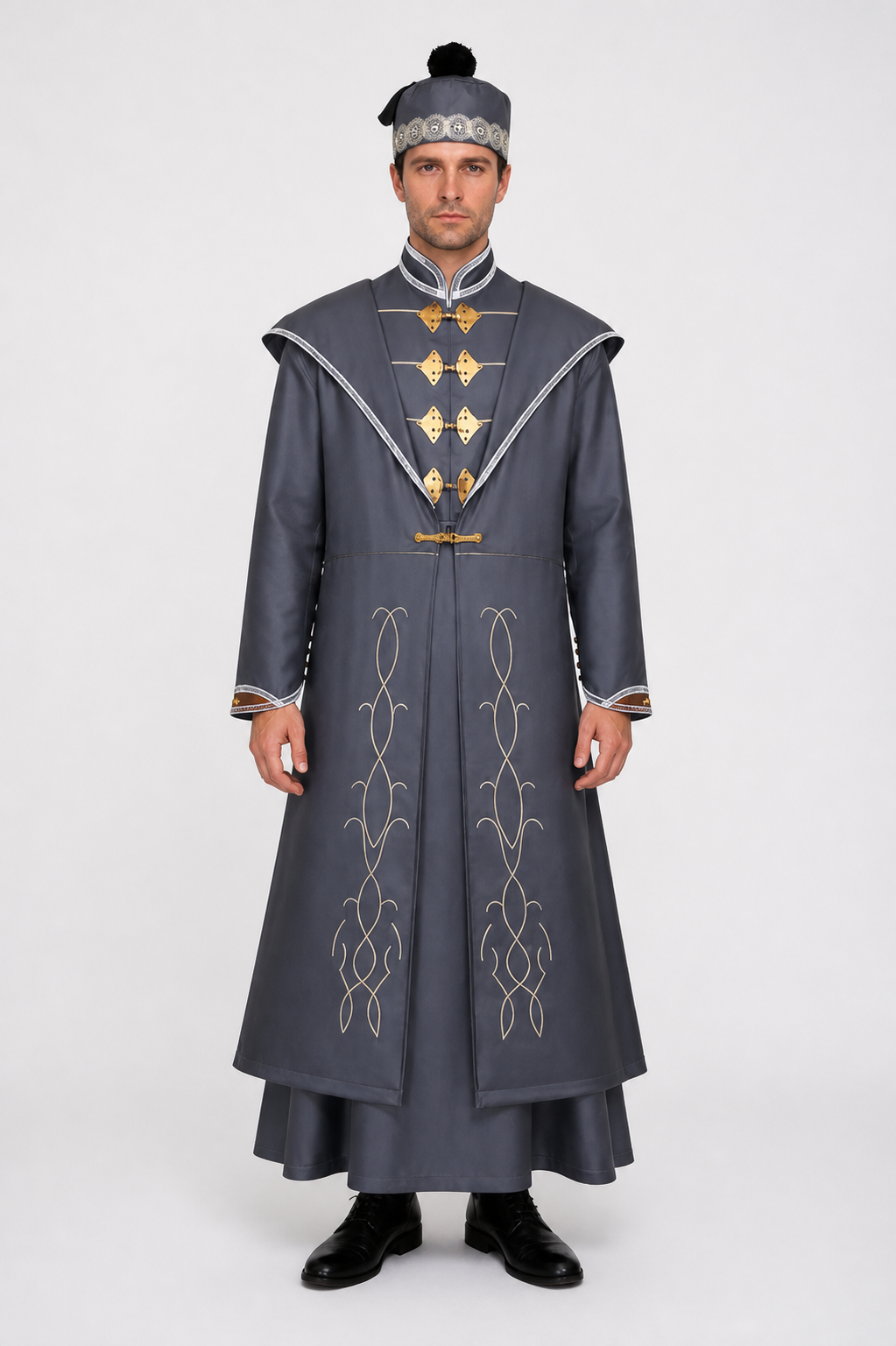 Wizard costume with robe and hat for Halloween main product view