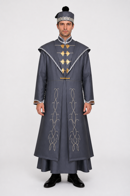 Wizard costume with robe and hat for Halloween main product view