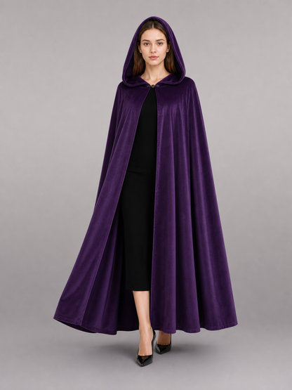 Purple Carnival Cloak with Hood