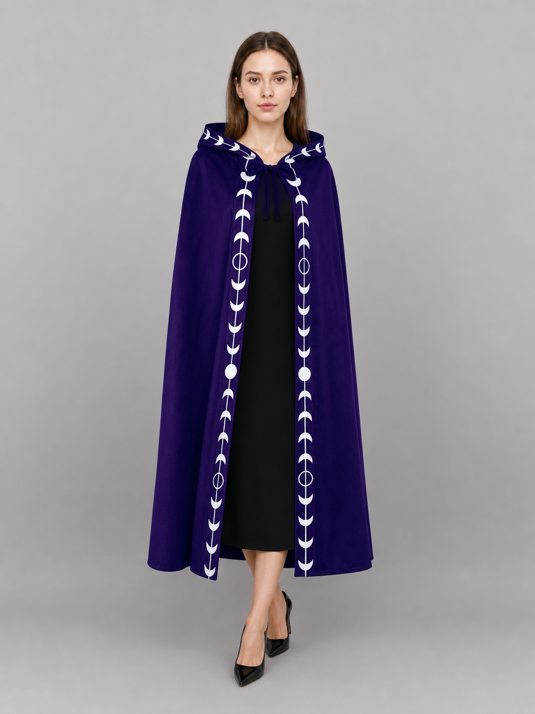 Purple Carnival Cloak with Hood