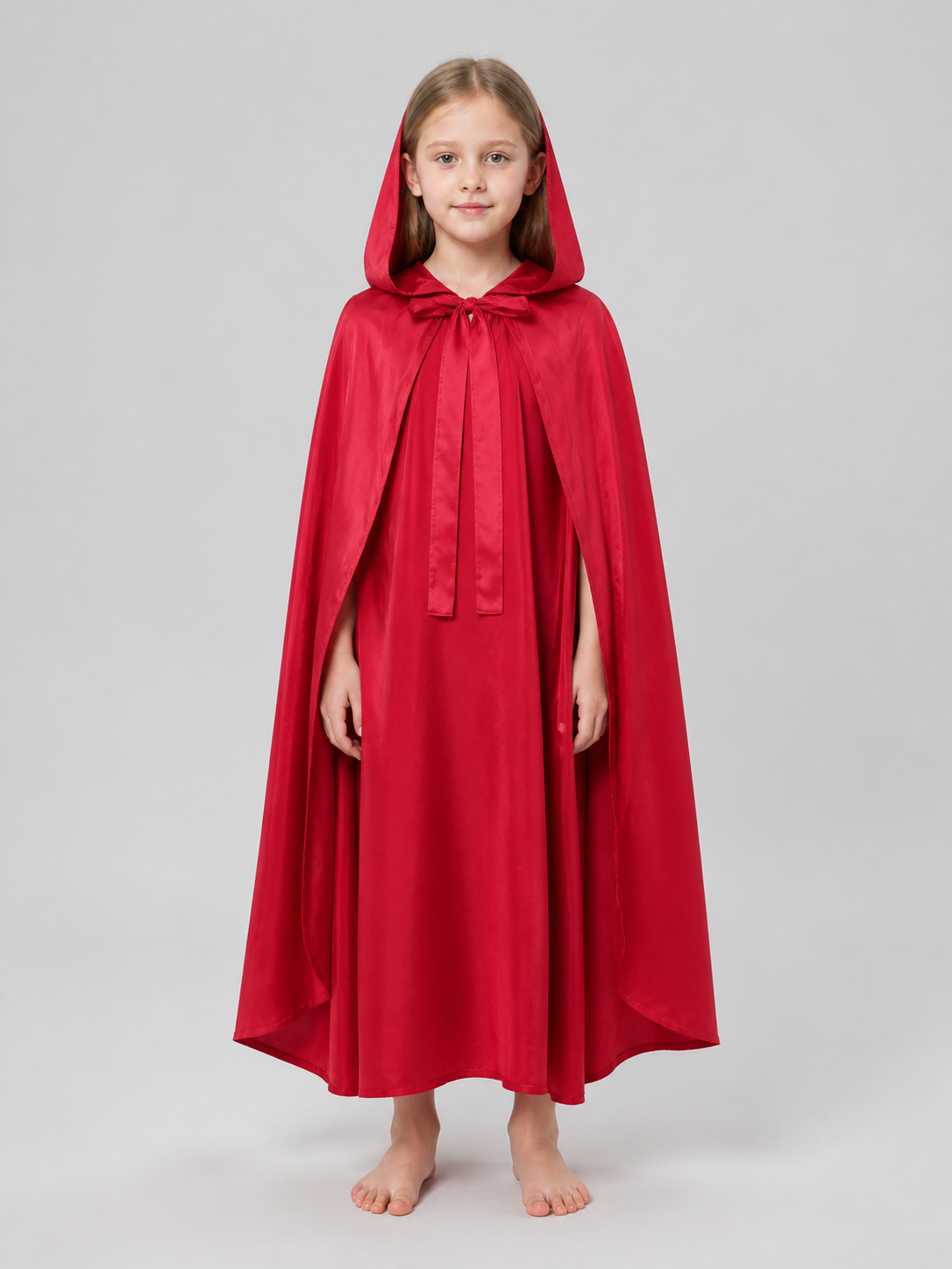 Red hooded cloak for children's cosplay