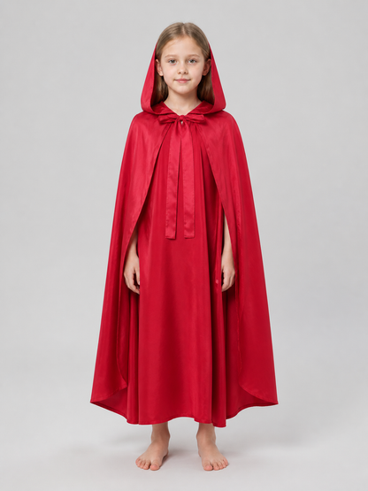 Red hooded cloak for children's cosplay