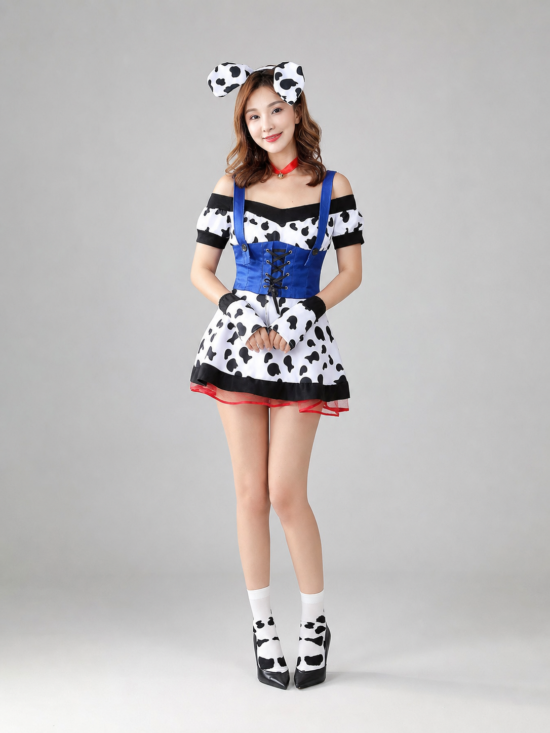 Cow Costume with Ears and Tail