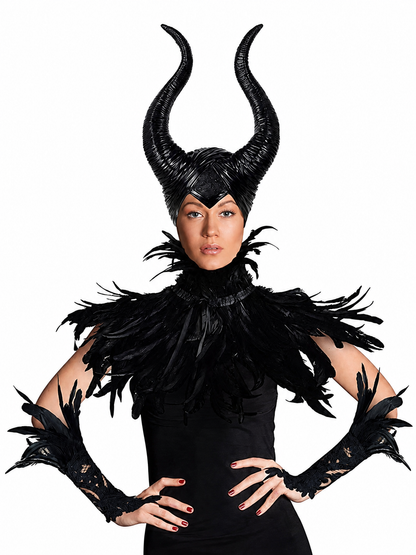 Carnival Headpiece with Black Horns main product view
