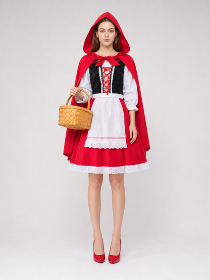 Little Red Riding Hood Carnival Costume with Hood