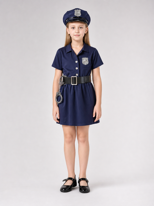 Kids Police Costume for Cosplay and Parties main product view