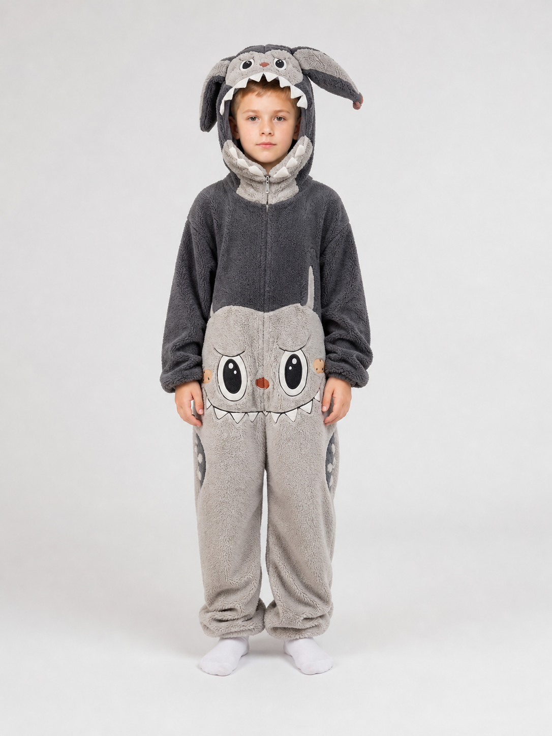 Hooded Carnival Jumpsuit Costume