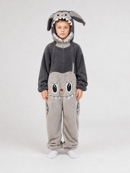Hooded Carnival Jumpsuit Costume