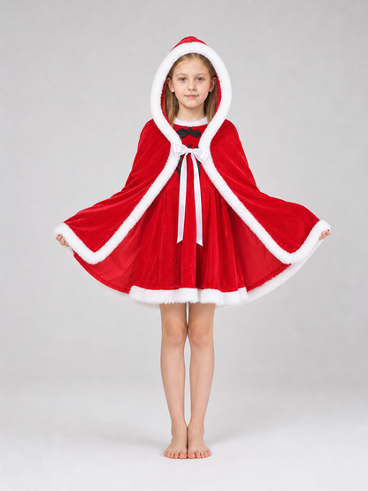 Festive Santa Costume: Dress and Cape