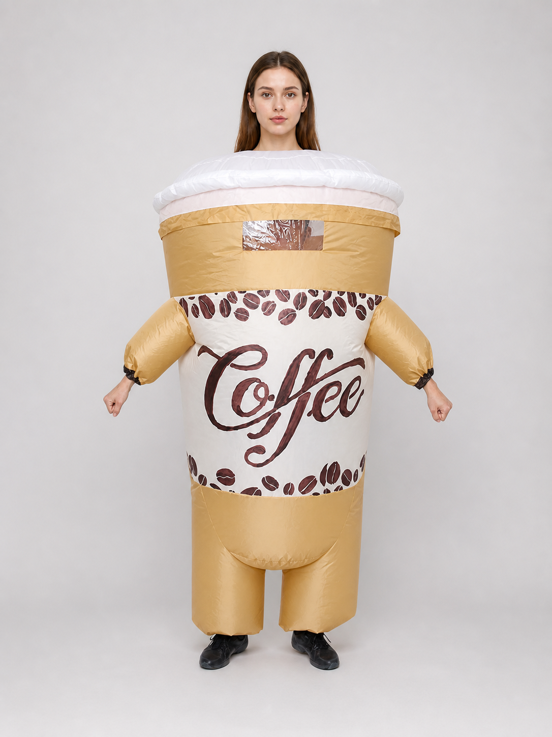 Brown Coffee Cup Carnival Costume