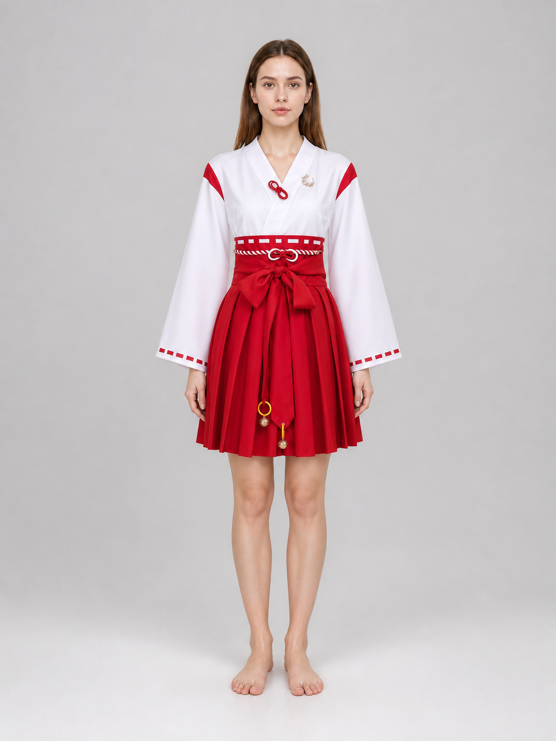 Silent Hill Red and White Cosplay Dress with Belt