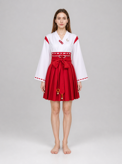 Silent Hill Red and White Cosplay Dress with Belt