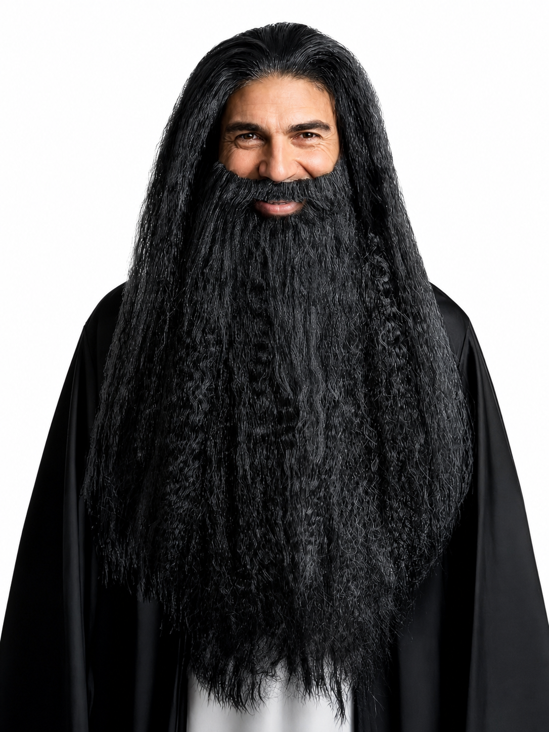 Black Wizard Wig and Beard for Halloween
