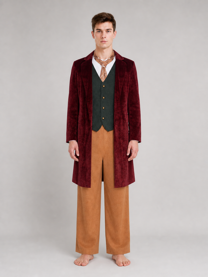 Bilbo Baggins Cosplay Costume, Five-Piece Set