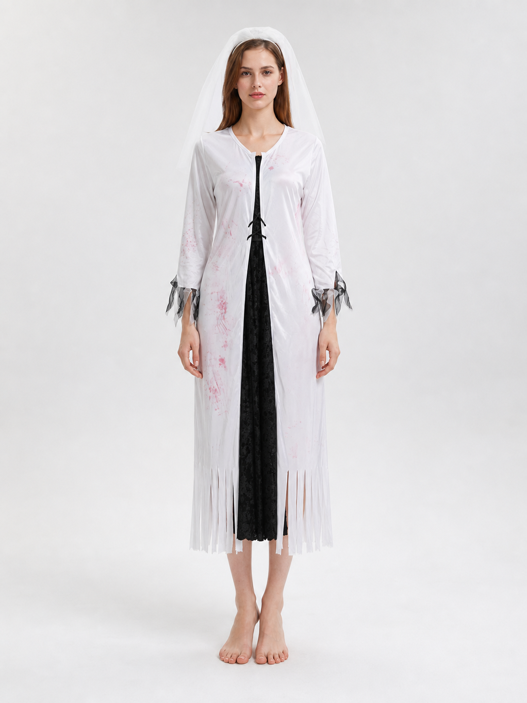 Ghost Costume with Veil for Halloween
