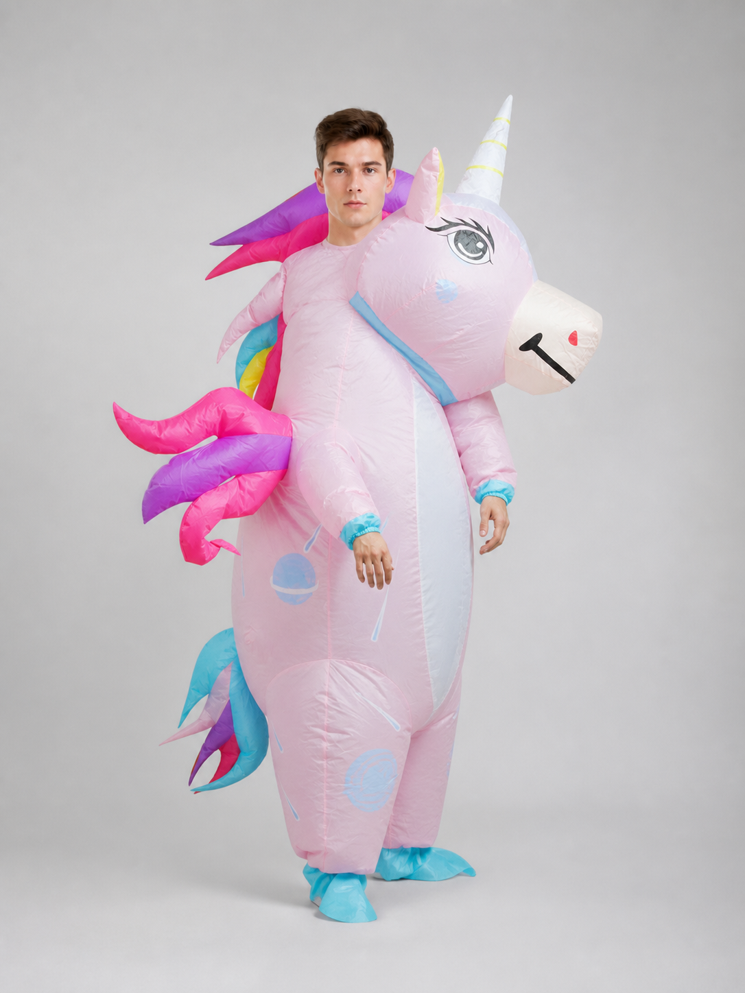Inflatable Unicorn Costume with Wings for Parties