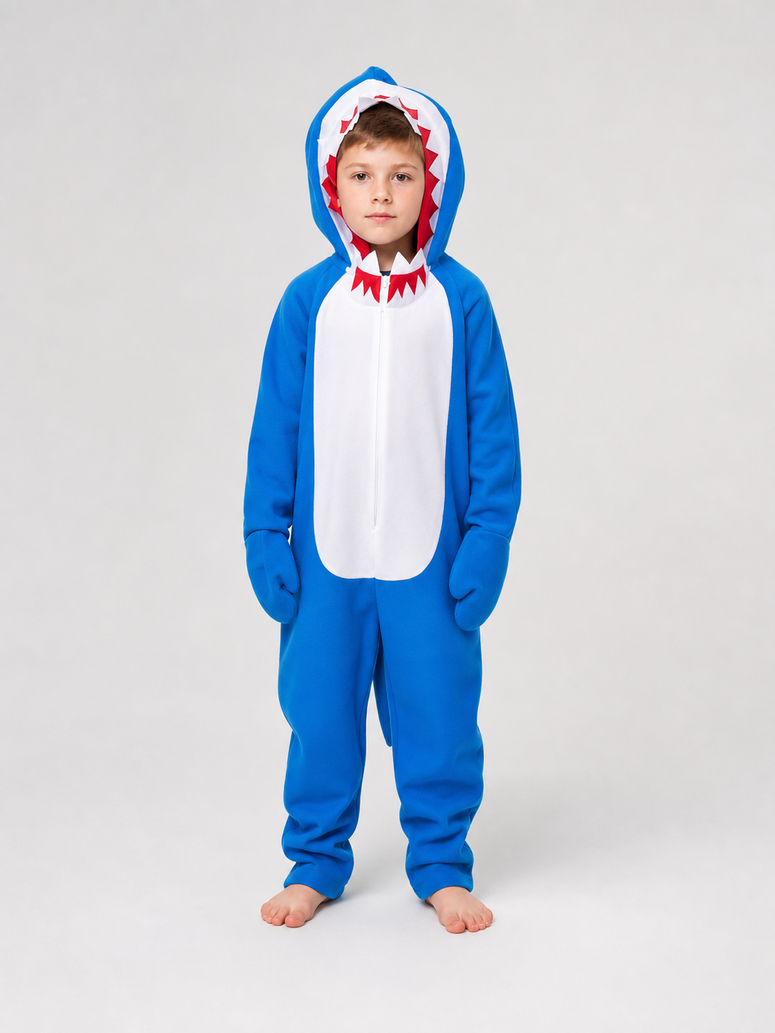 Shark costume, jumpsuit for parties