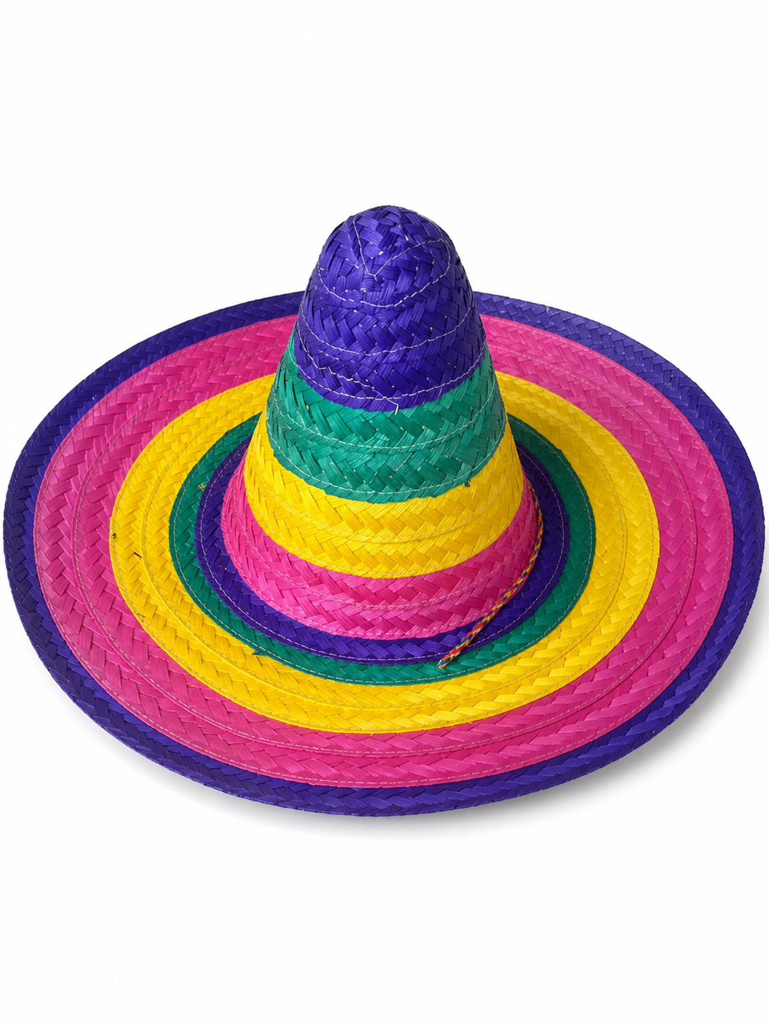 Purple Wide-Brim Carnival Hat