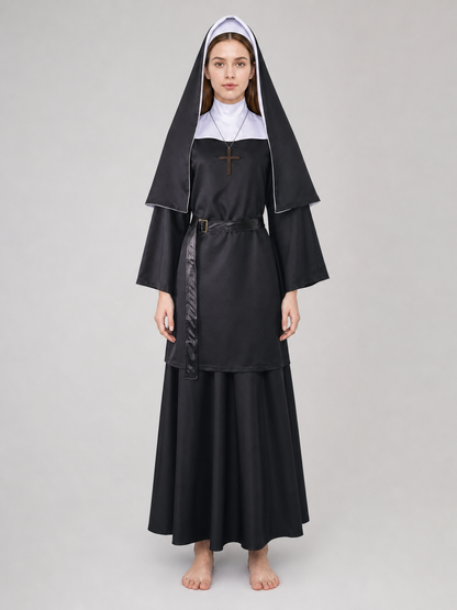 The Nun Cosplay Costume, Black-and-White Look