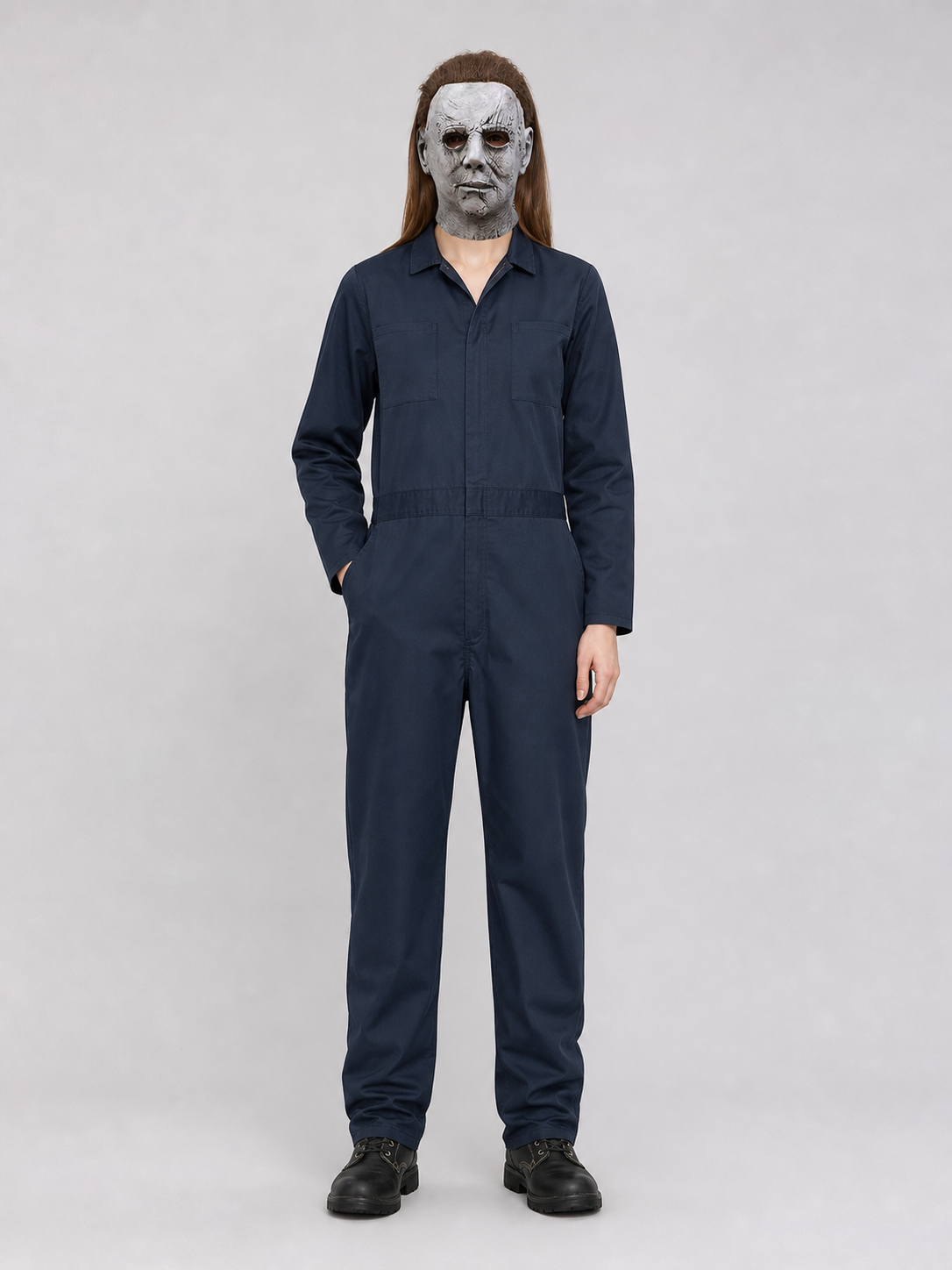 Myers Costume with Mask, Cosplay Jumpsuit