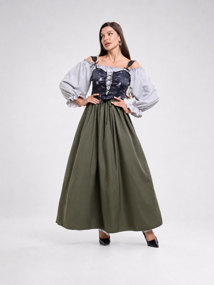 Historical Costume Dress with Corset Top