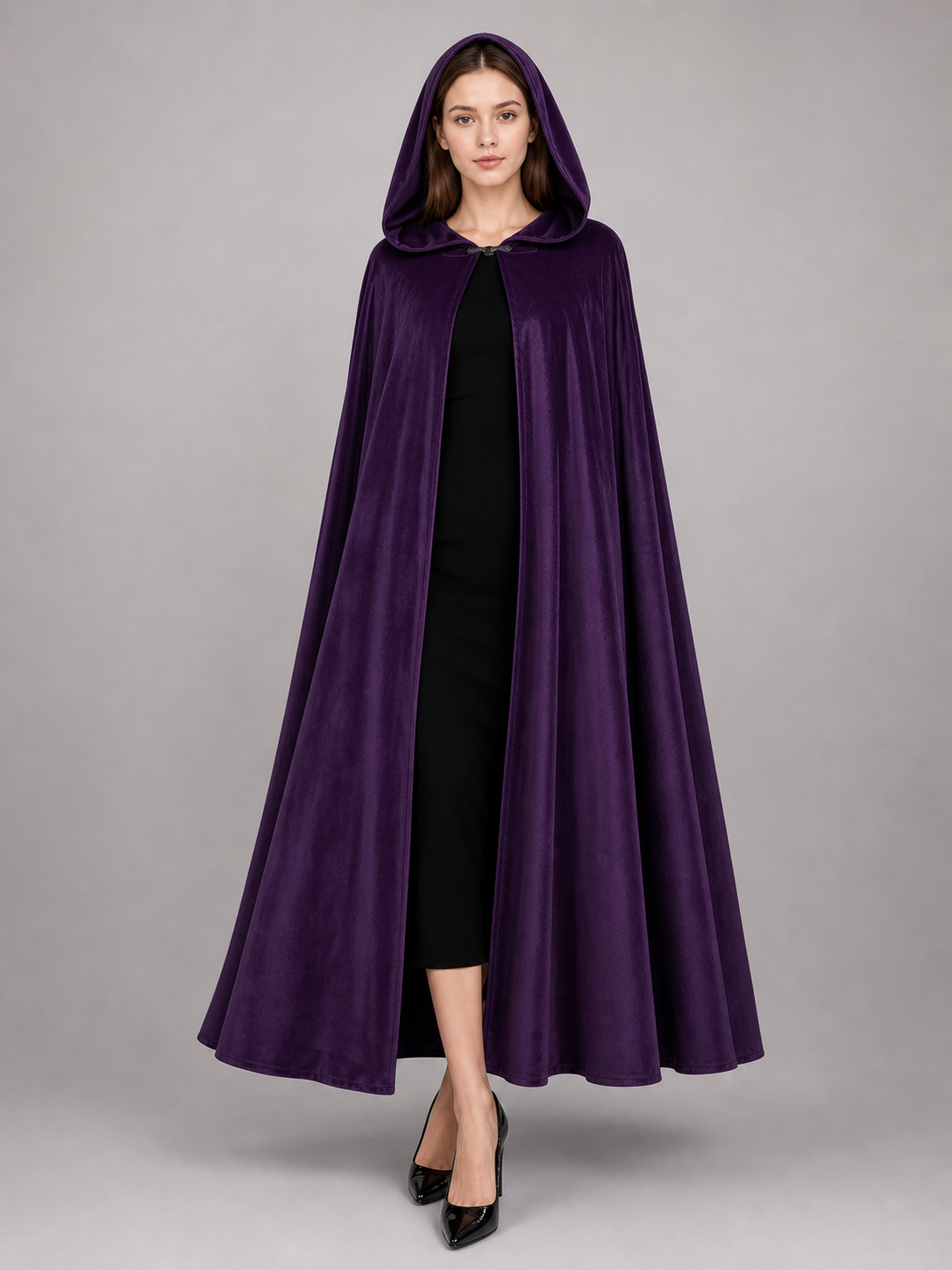 Purple Carnival Cloak with Hood