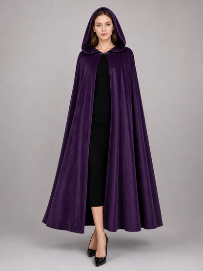 Purple Carnival Cloak with Hood