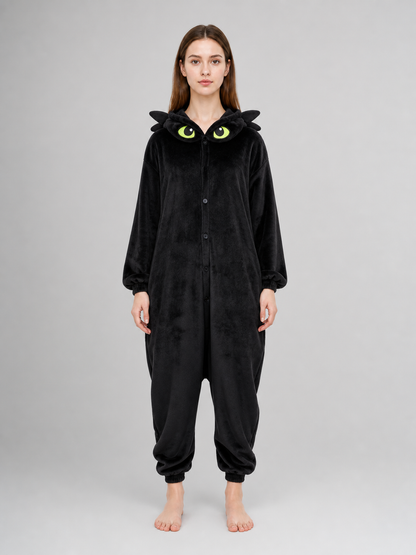 Black Hooded Dragon Costume
