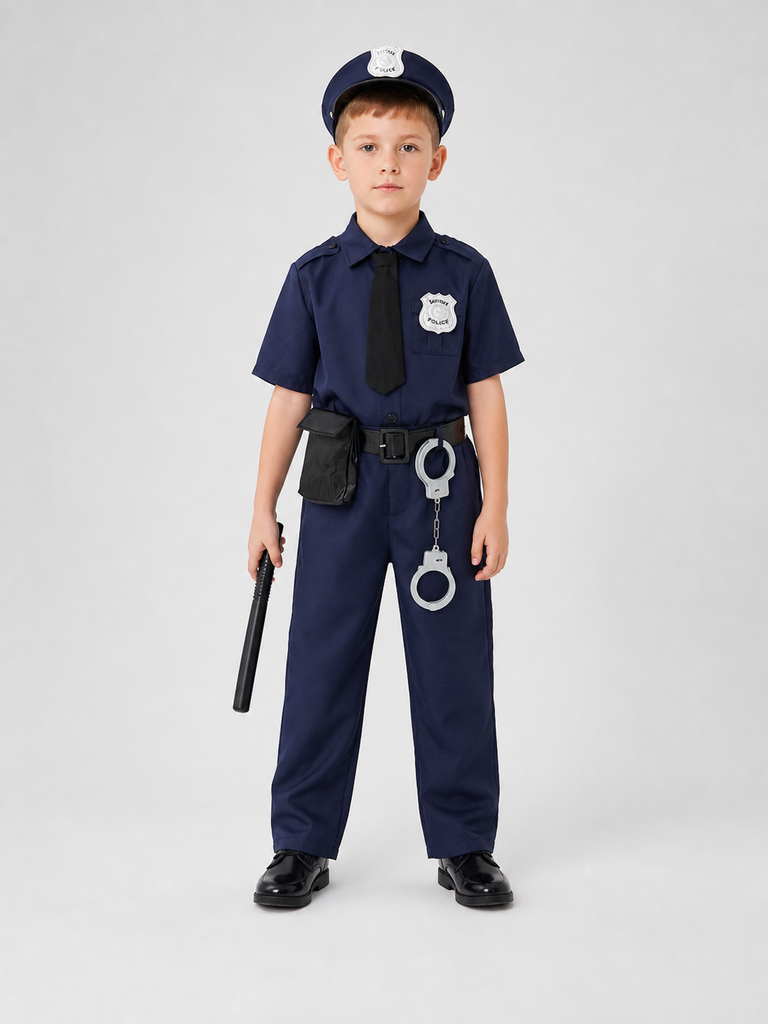 Kids' police costume with accessories