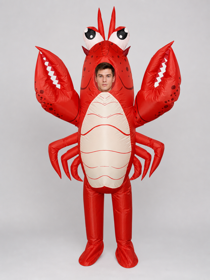 Inflatable Lobster Costume with Claws for Parties