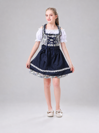 Traditional German-Style Dress with Apron
