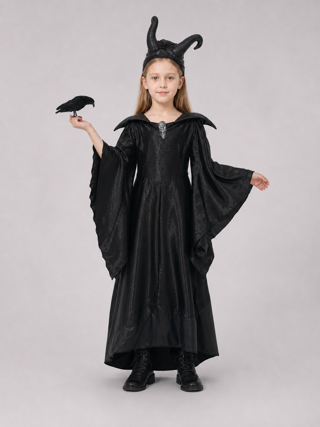 Halloween Costume: Dress and Horned Headpiece