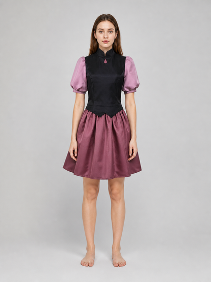 Cosplay costume: top with collar and full skirt