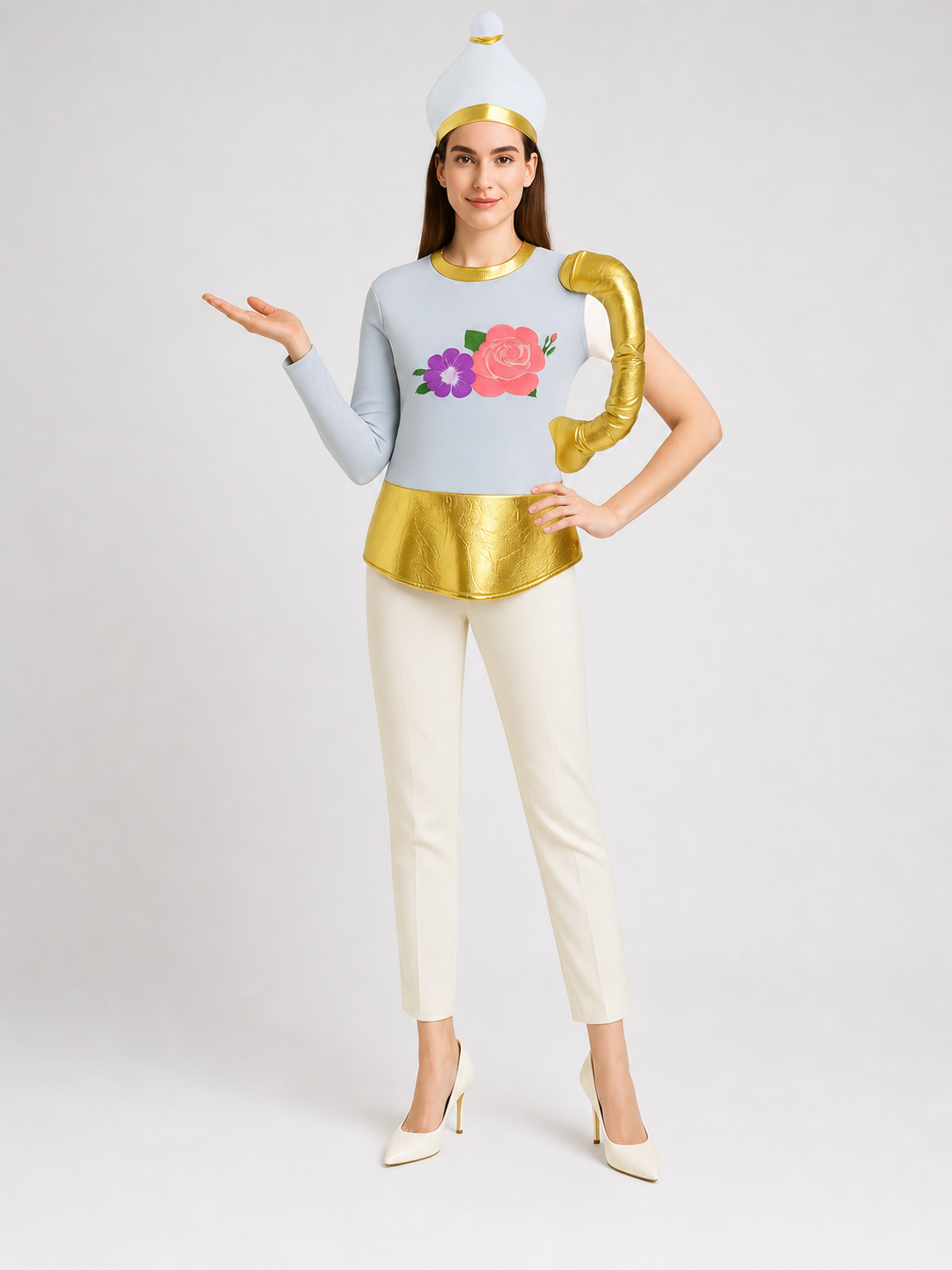 Theatrical Costume with Hat for Stage and Party