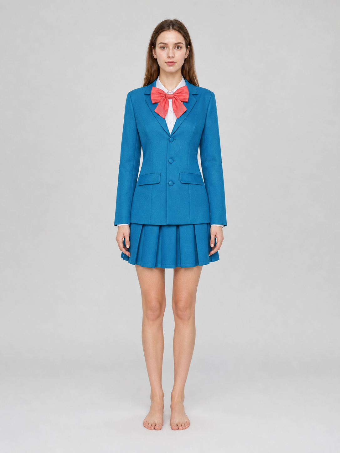 Cosplay School Uniform with Pleated Skirt